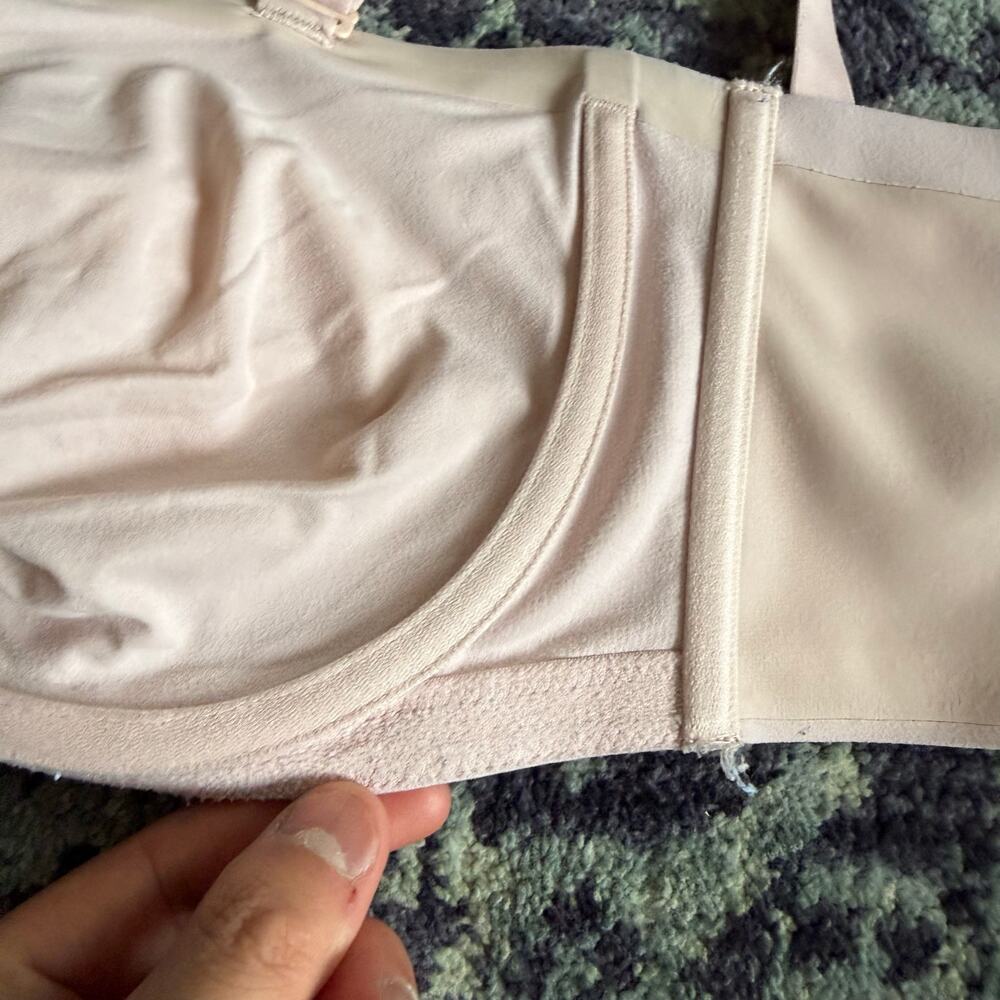 Aerie SMOOTHEZ Wired Bra-Ish Bralette Pale Nude Colored Size 40C - Picture 8 of 10